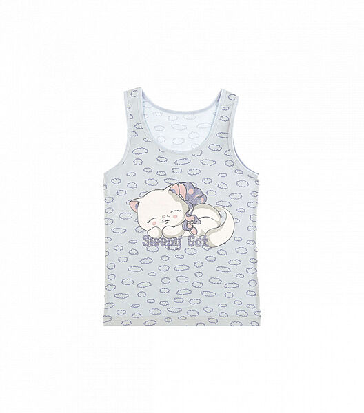 Дитяча майка для дівчаток змалюнком кота