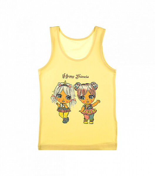 Майка на широкихбретелях зпринтом