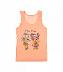 Майка на широкихбретелях зпринтом