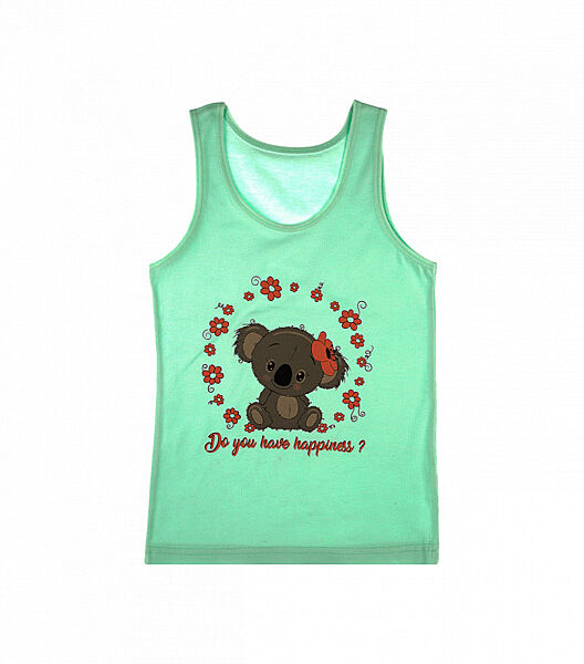 Майка на широкихбретелях змалюнком для дівчаток