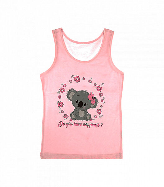 Майка на широкихбретелях змалюнком для дівчаток