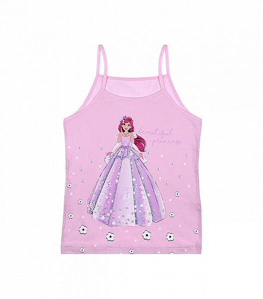 Дитяча майка натонкихбретелях змалюнком принцеса