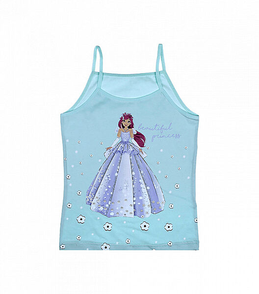 Дитяча майка натонкихбретелях змалюнком принцеса