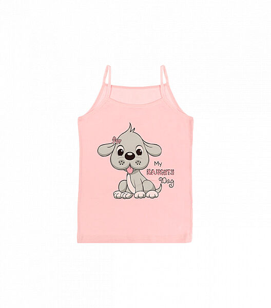 Дитяча майка з принтом на тонкихбретелях