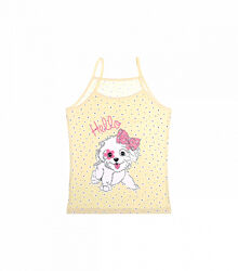 Майка для дівчаток змалюнком на тонких бретельках