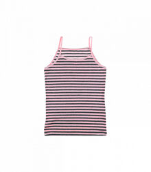 Майка на тонких бретельках для дівчинки в полоску