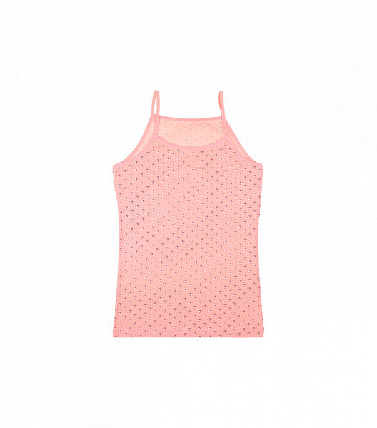 Майка на тонких бретельках для дівчинки з малюнком в зірочки