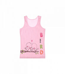 Дитяча майка для дівчинки змалюнком пташок