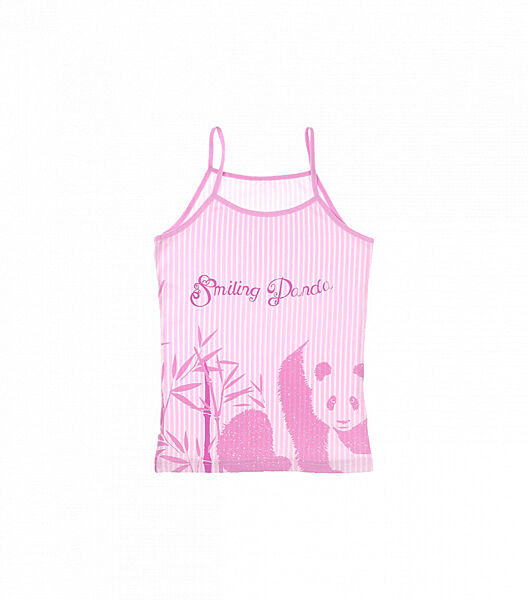 Майка на тонких бретельках для дівчинки з малюнком панди