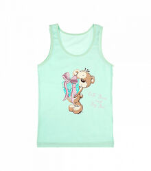 Дитяча майка для дівчатокзпринтом ведмедя