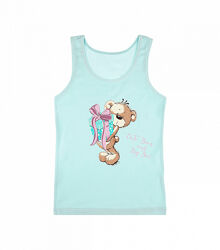 Дитяча майка для дівчатокзпринтом ведмедя