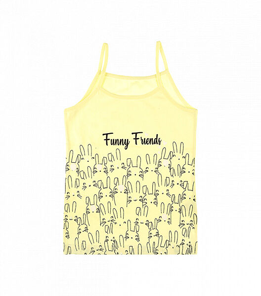 Дитячамайка для дівчатокзмалюнкомна тонких бретельках