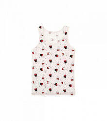 Майка з принтом для дівчаток нашироких бретелях