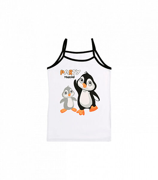 Майка натонкихбретелях зпринтом для дівчаток