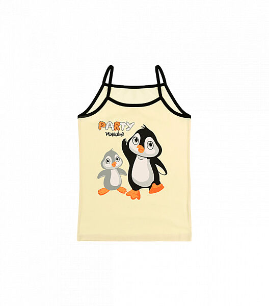 Майка натонкихбретелях зпринтом для дівчаток