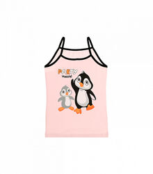 Майка натонкихбретелях зпринтом для дівчаток