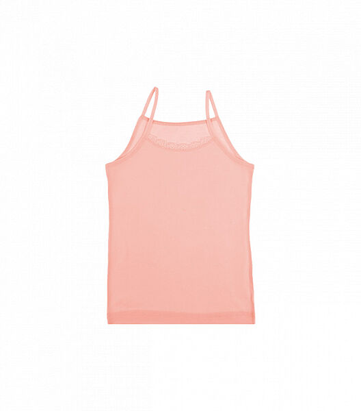 Ажурна майка для дівчинки на тонких бретелях