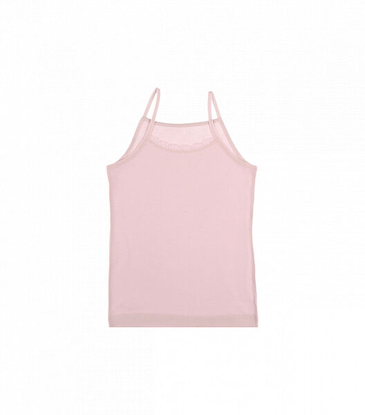 Ажурна майка для дівчинки на тонких бретелях