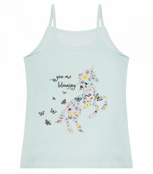 Майка натонкихбретелях зпринтом для дівчаток