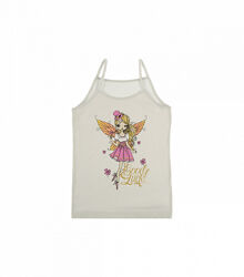 Майка натонкихбретелях для дівчаток зпринтом Фея