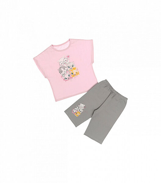 Дитяча піжама футбокаі шорти з принтом