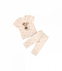 Піжама для дівчинки з коротким рукавом