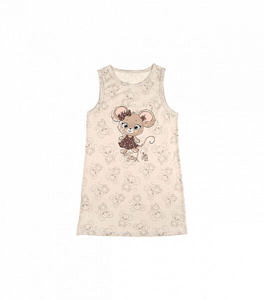 Детская ночная рубашка на широких бретелях