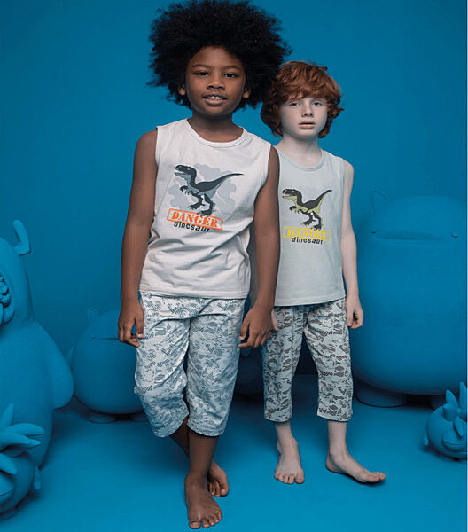 Піжама для хлопчика капрі і майка з принтом