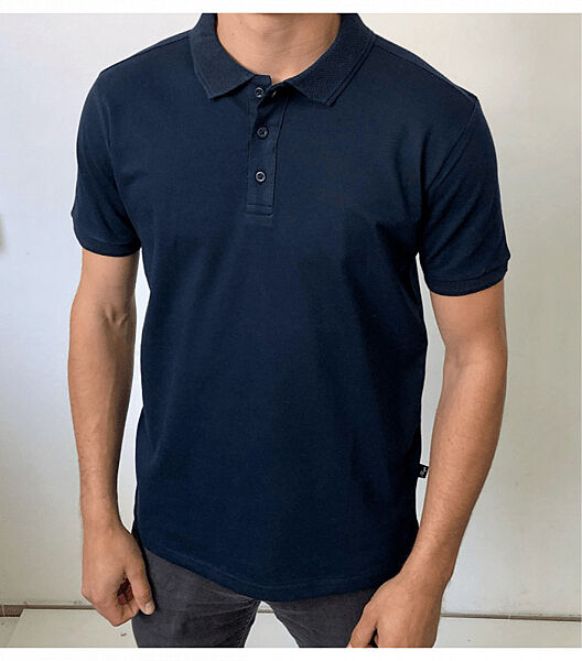 Однотонна футболка поло