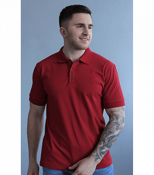 Однотонна футболка чоловіча поло