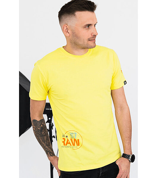 Чоловіча футболка з написом RAW