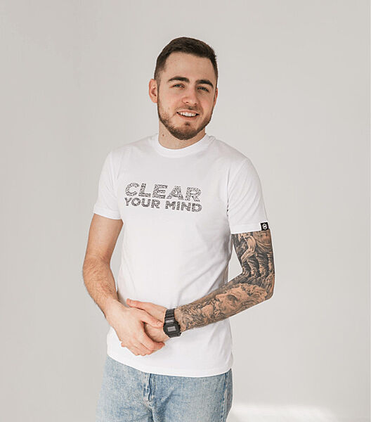 Чоловіча футболка з написом CLEAR