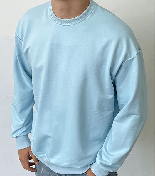 Однотонний світшот зі спущеним плечем