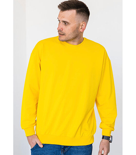 Однотонний світшот зі спущеним плечем