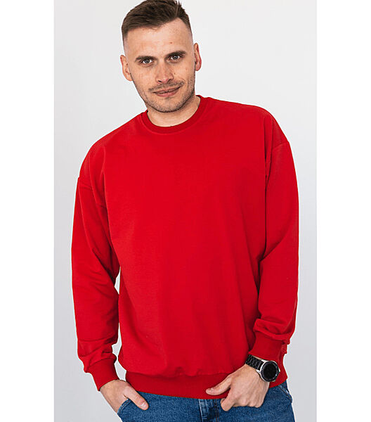 Однотонний світшот зі спущеним плечем