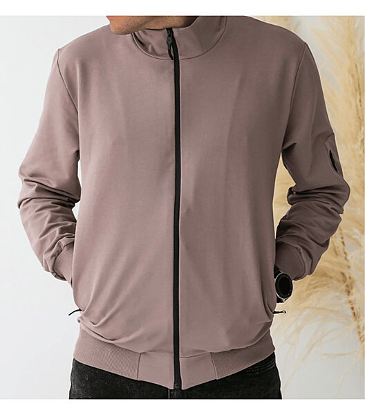 Кофта з блискавкою без капюшона великих розмірів