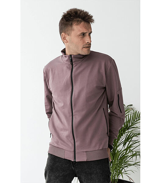 Кофта з блискавкою без капюшона великих розмірів