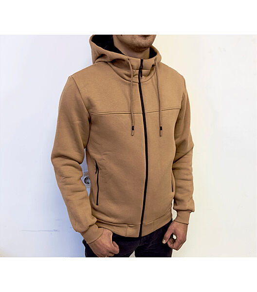 Тепла кофта на застібці з капюшоном