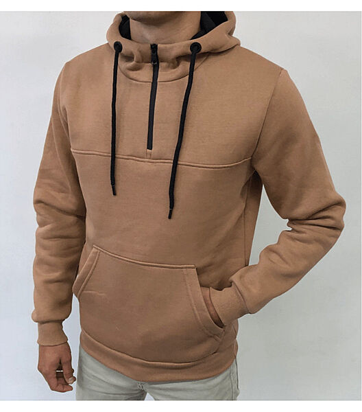 Тепле худі з коротким замком