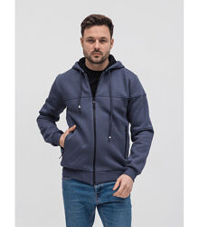 Тепла чоловіча кофта з капюшоном