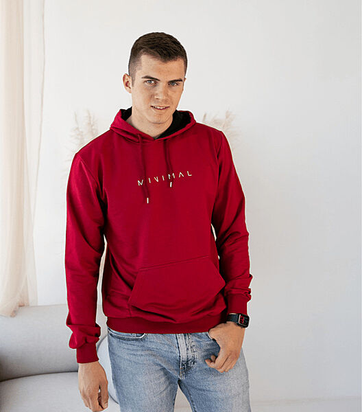 Чоловіче худі з принтом MINIMAL