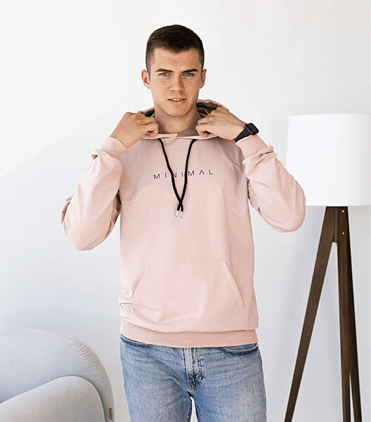 Чоловіче худі з принтом MINIMAL