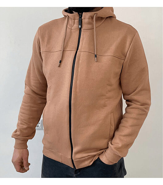 Батальна тепла кофта на замку