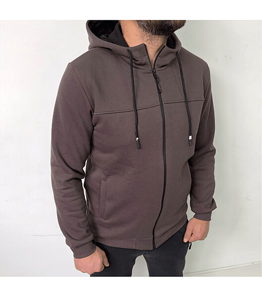 Батальна тепла кофта на замку