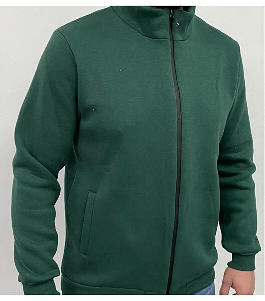 Кофта на замку зі стійкою великих розмірів