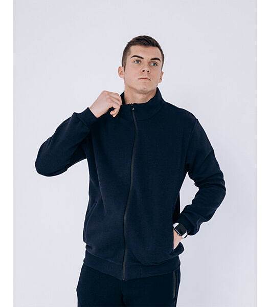 Кофта на замку зі стійкою великих розмірів