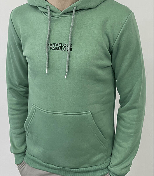 Тепле чоловіче худі з принтом MARVELOUS