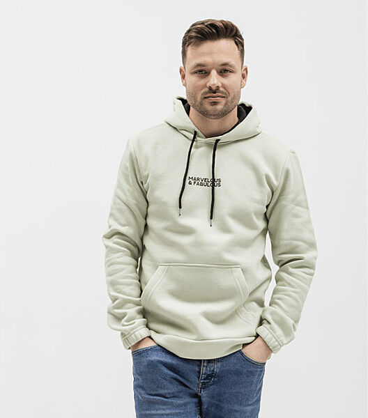 Тепле чоловіче худі з принтом MARVELOUS