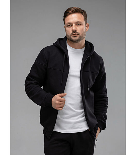 Тепла чоловіча кофта з капюшоном