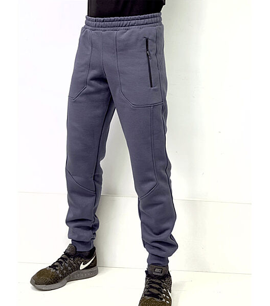 Теплі спортивні штани з карманами на блискавках